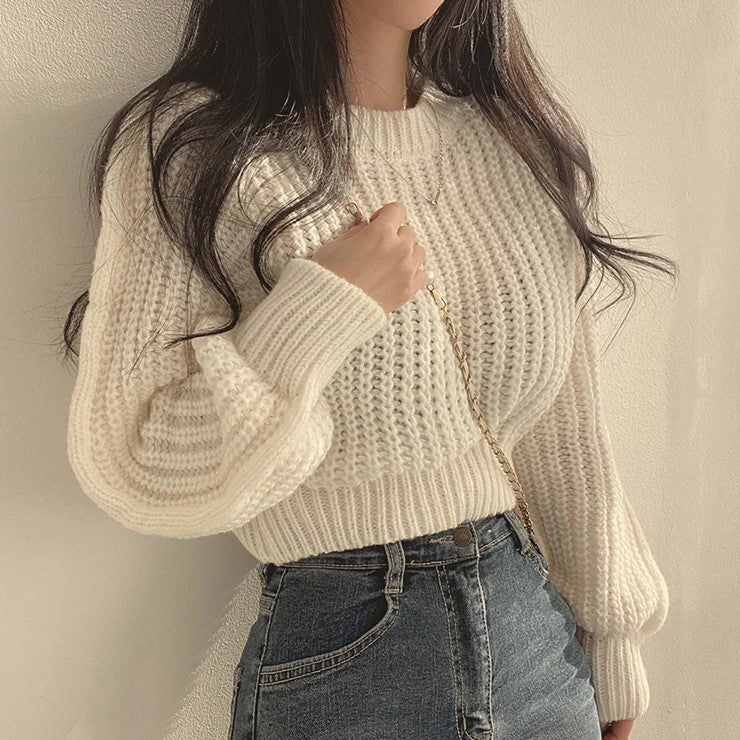 Trendy Cropped Sweater