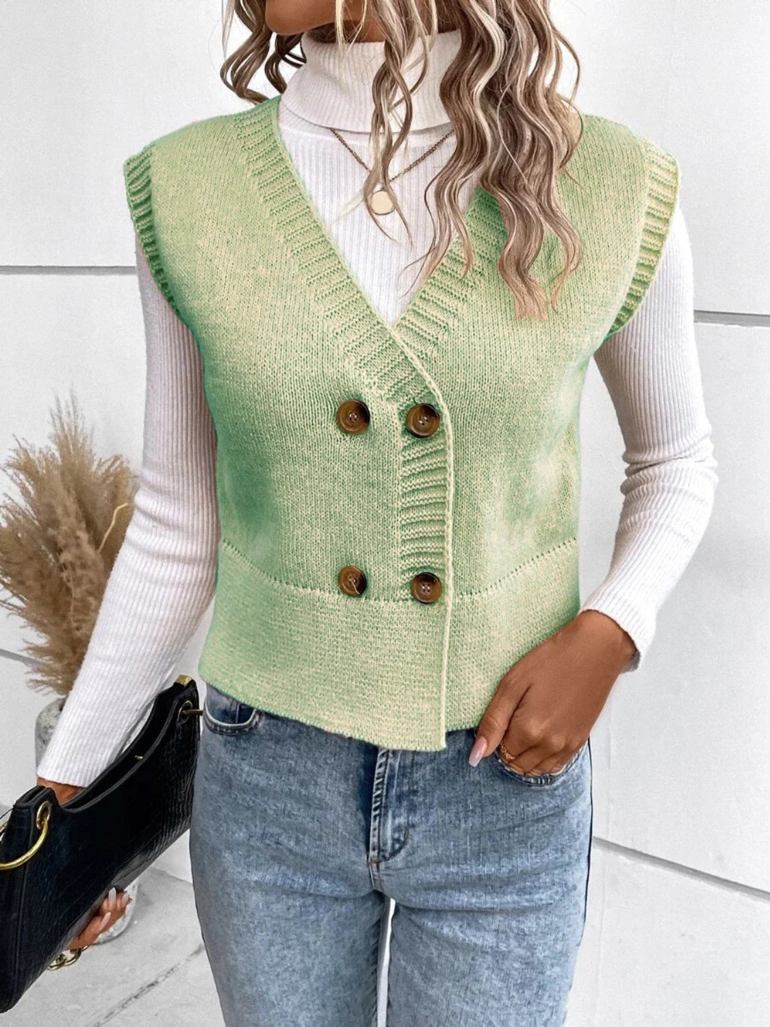 Sophie - Elegante V-hals Cardigan met Knoopsluiting