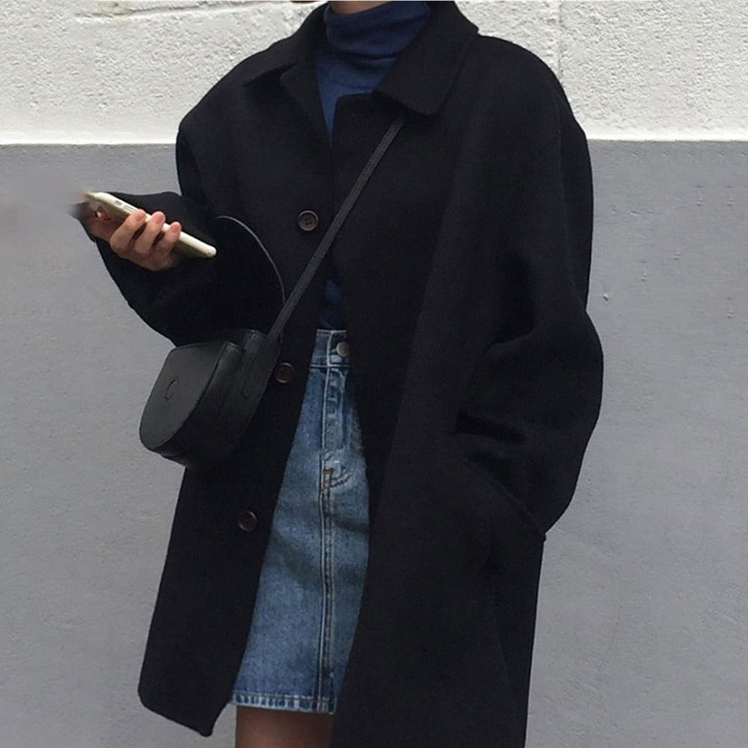 Stijlvolle Casual Warme Trenchcoat