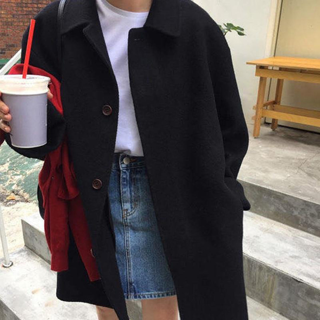 Stijlvolle Casual Warme Trenchcoat