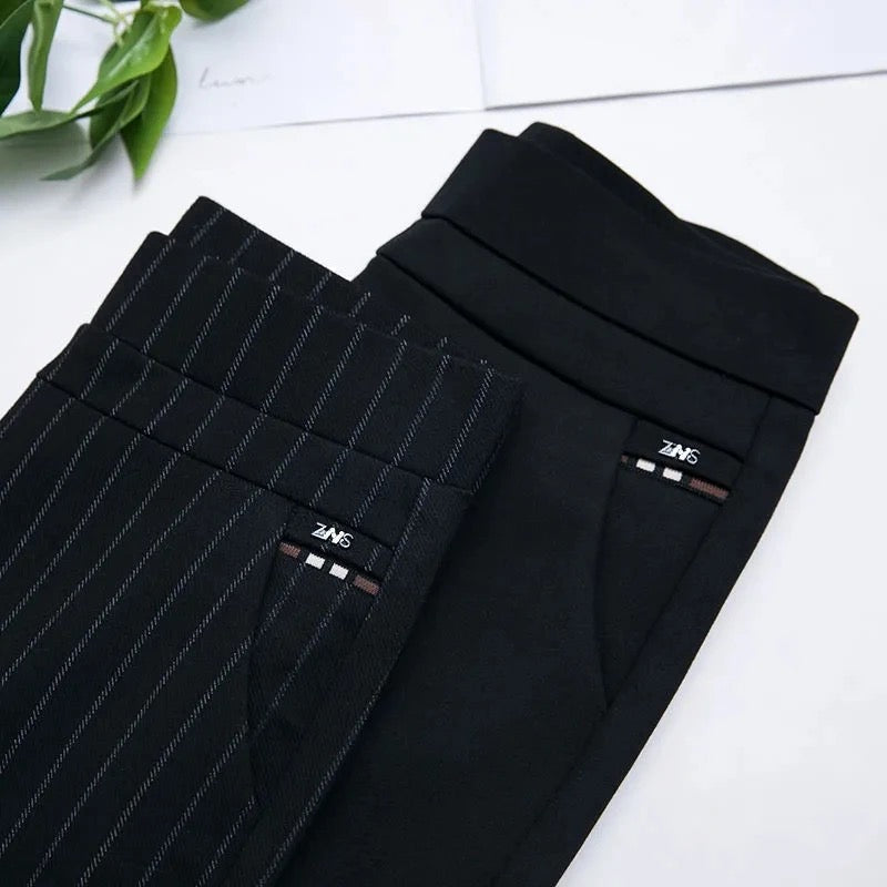 Luna - Rechte Broek Met Hoge Elastische Taille