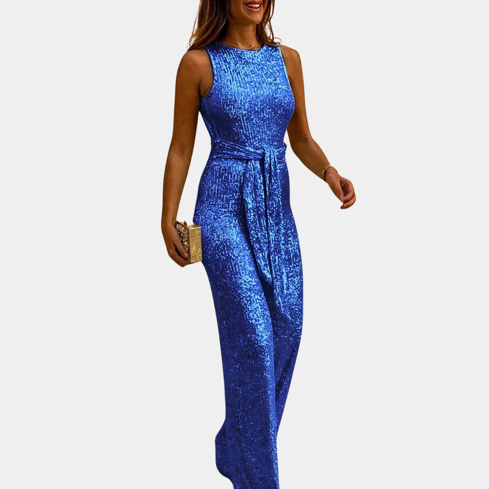 Luna - Glamoureuze Glitter Jumpsuit