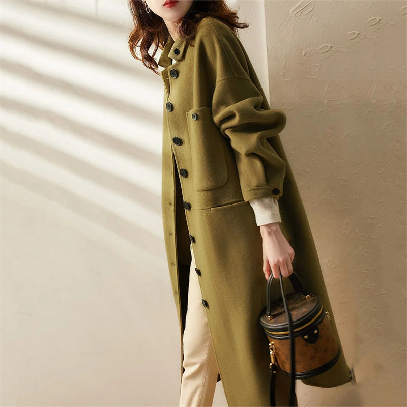 Sofia - Luxe Lange Kasjmier Trenchcoat