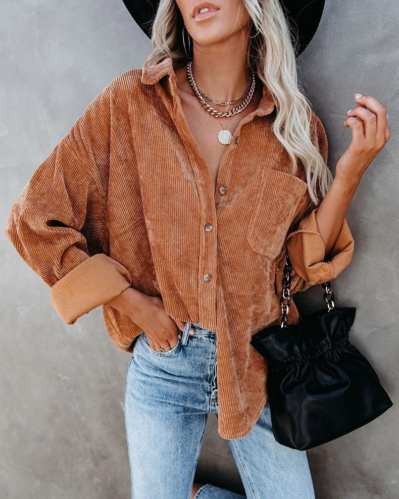 Sophie - Geribd Casual Shirt
