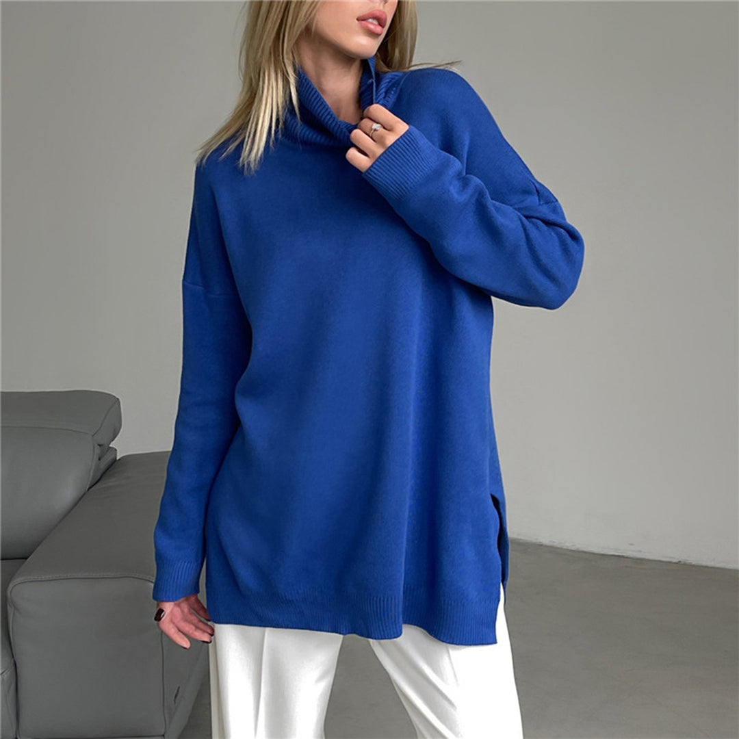 Eva - Comfortabele Losse Trui met Hoge Hals