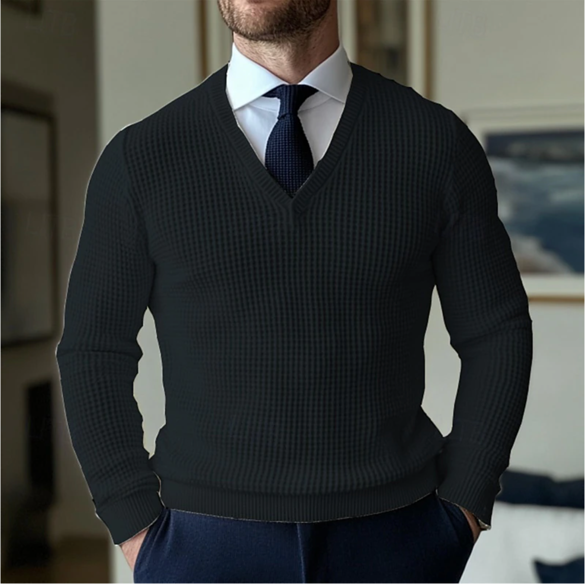Timo - Stijlvolle V-hals Sweater