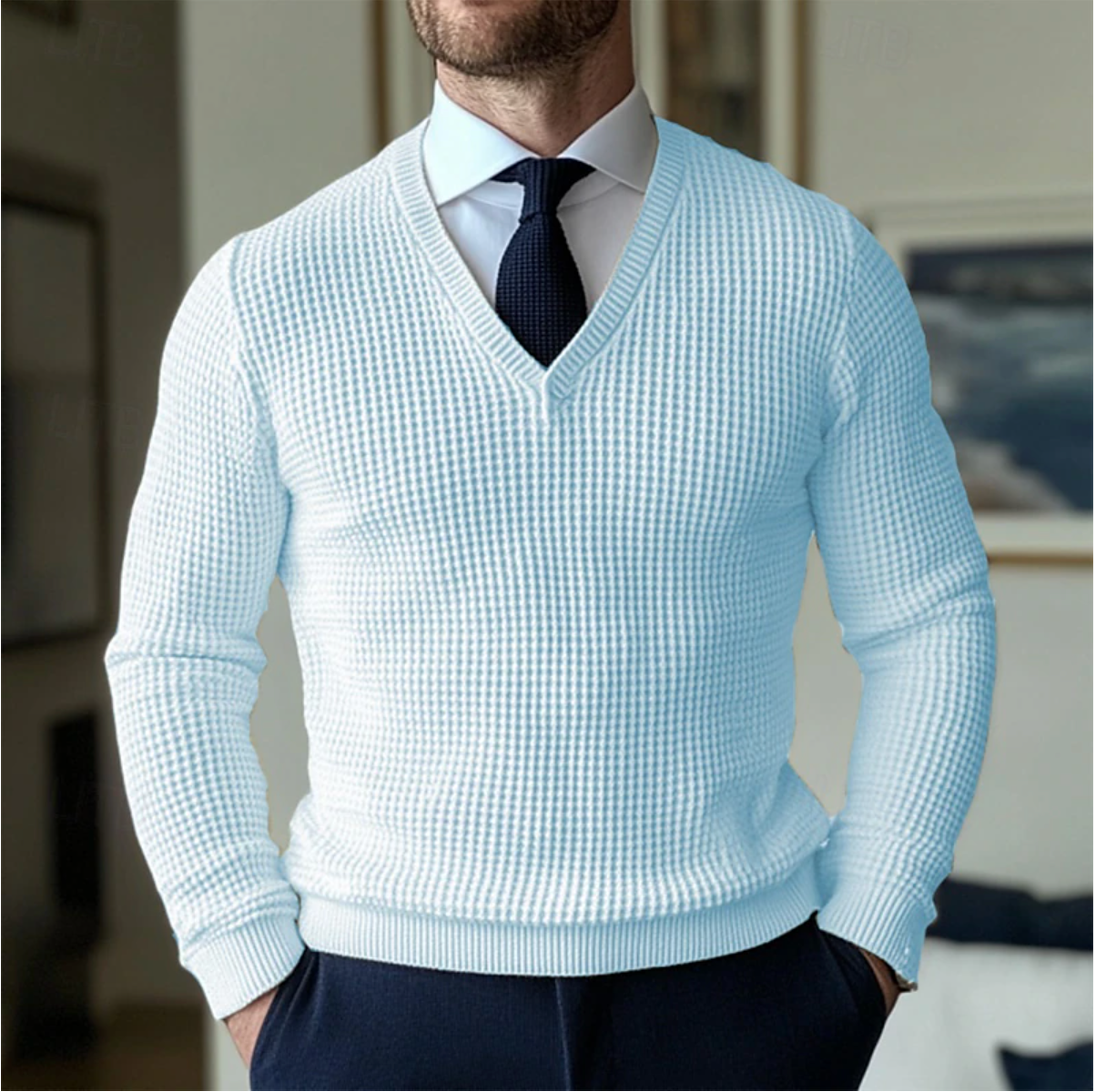 Timo - Stijlvolle V-hals Sweater