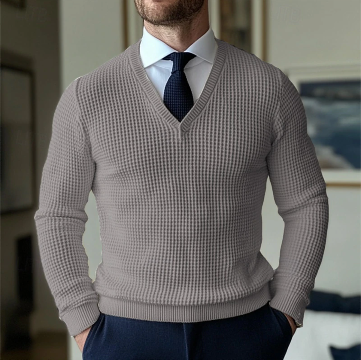 Timo - Stijlvolle V-hals Sweater