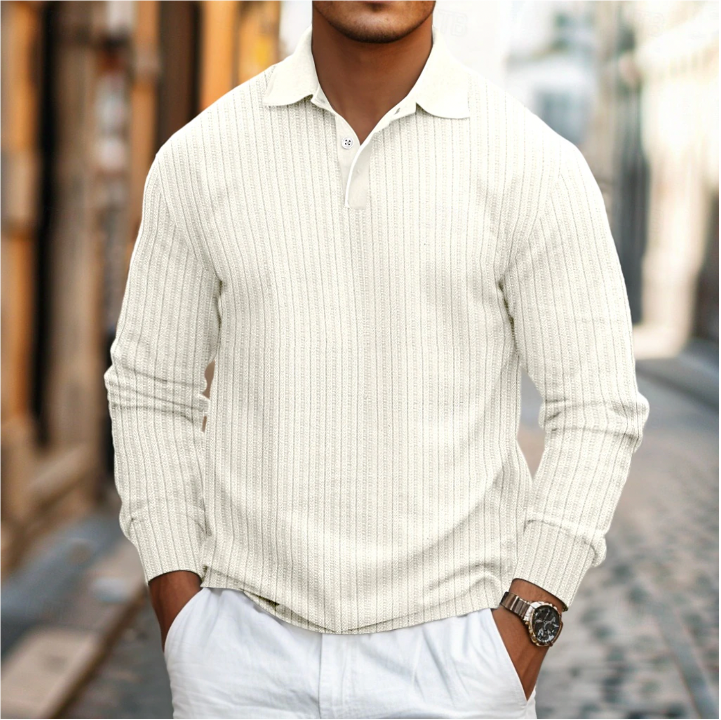 Luca - Elegante Lange Mouwen Polo