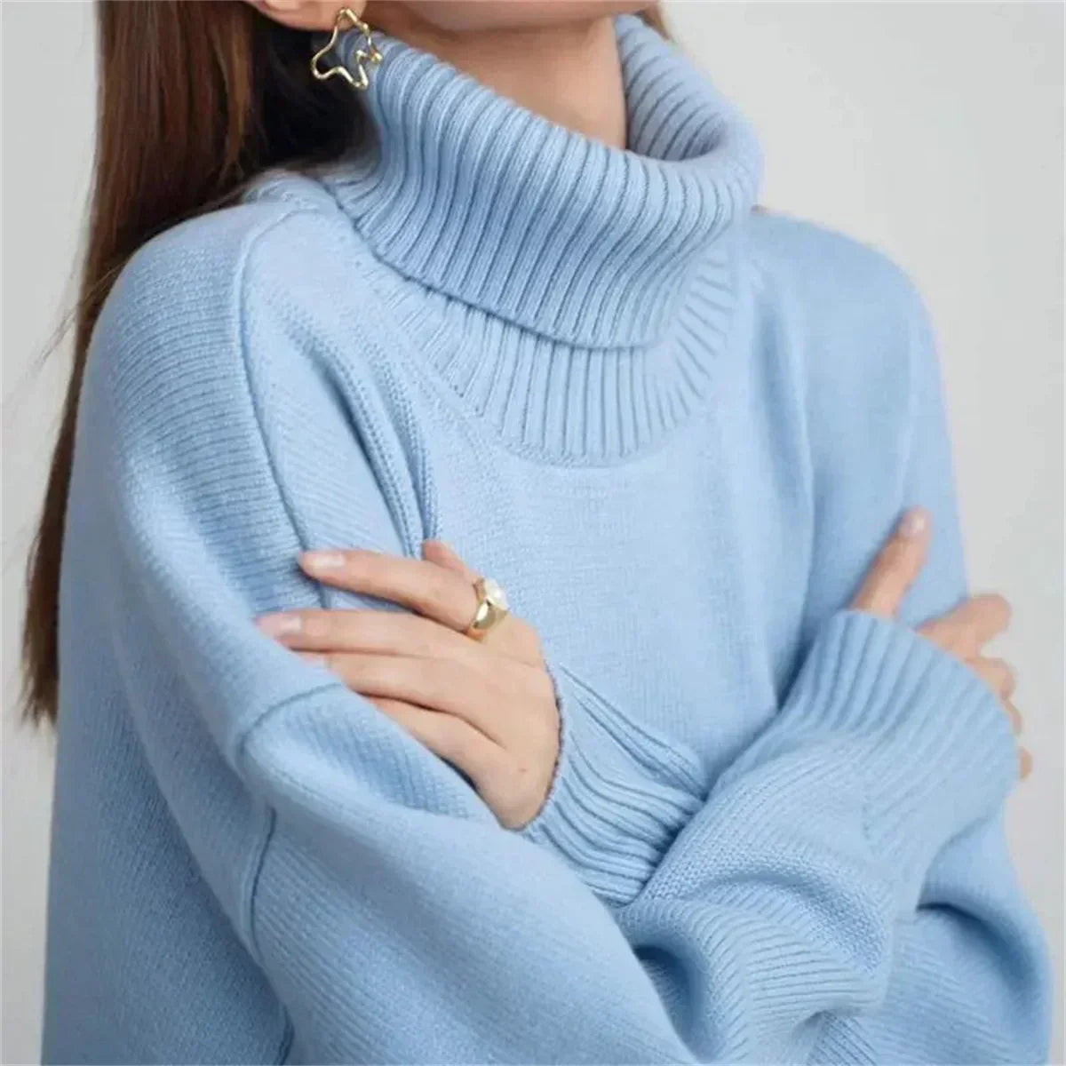 Léa - Elegante Coltrui met Hoge Col