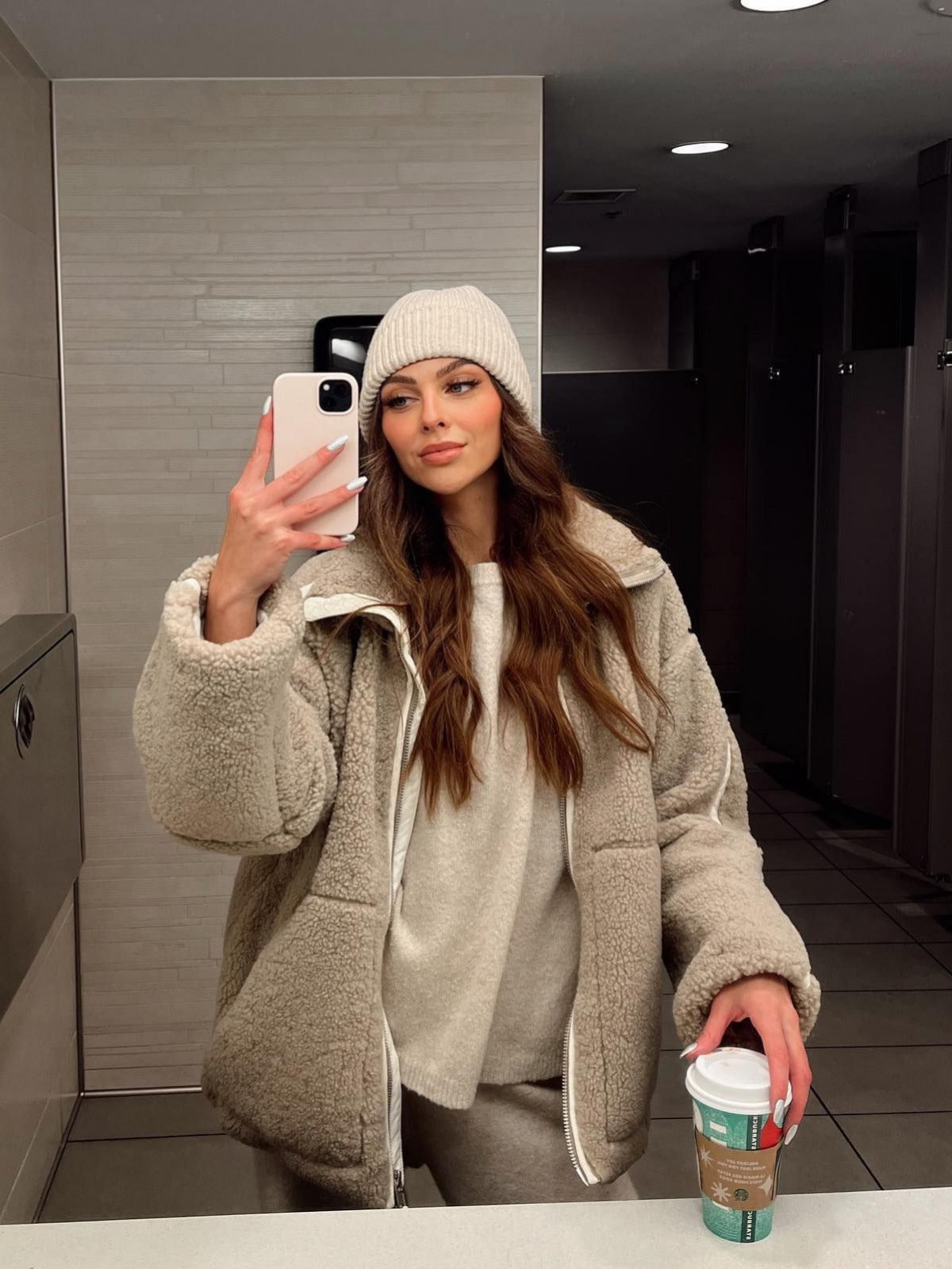 Lotte - Elegante Wollen Jas met Luxe Warmte