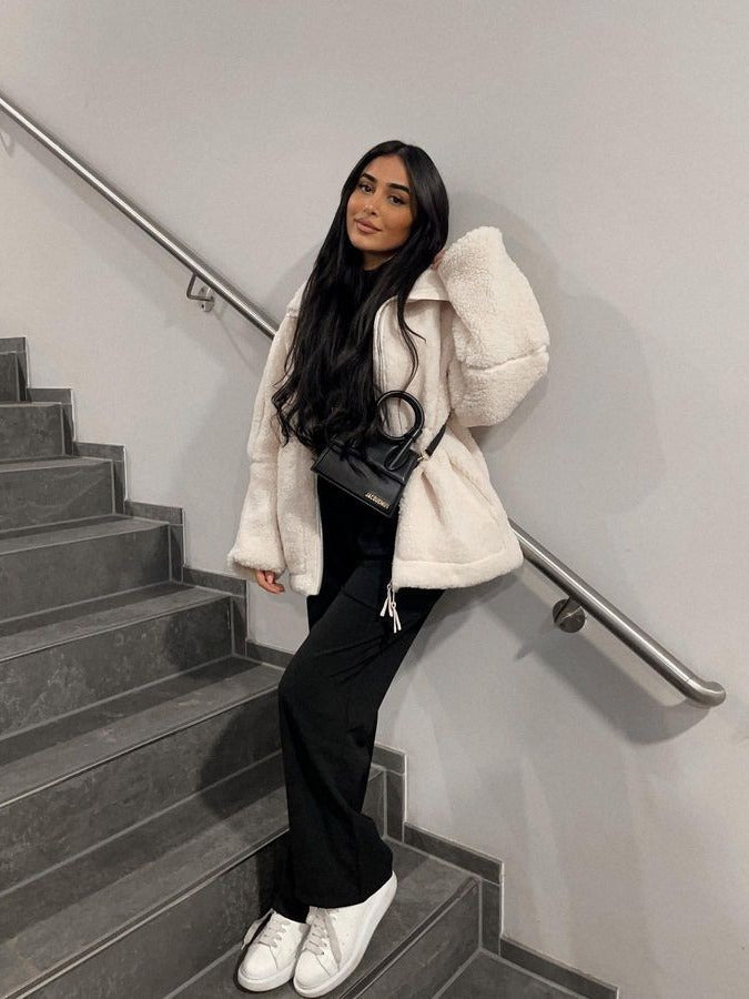 Lotte - Elegante Wollen Jas met Luxe Warmte
