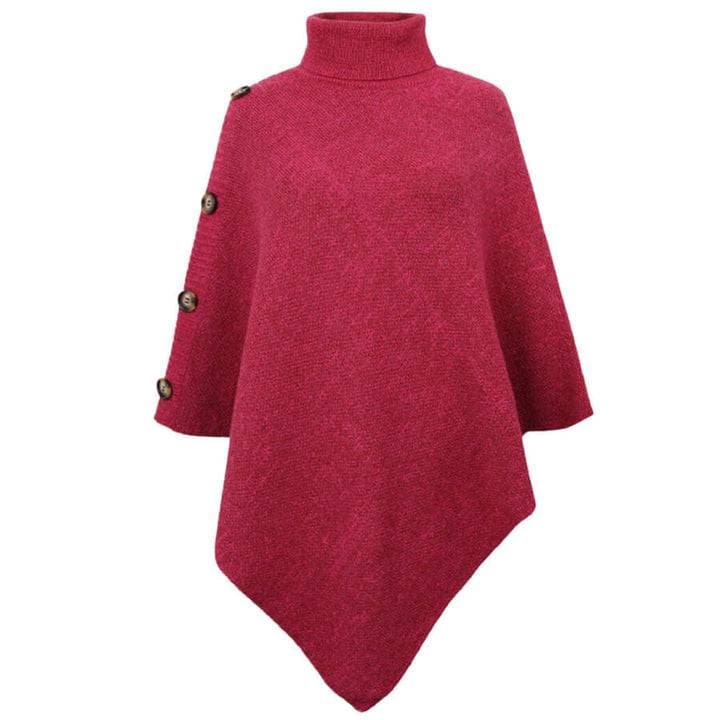 Stijlvolle Coltrui Poncho met Zijknopen