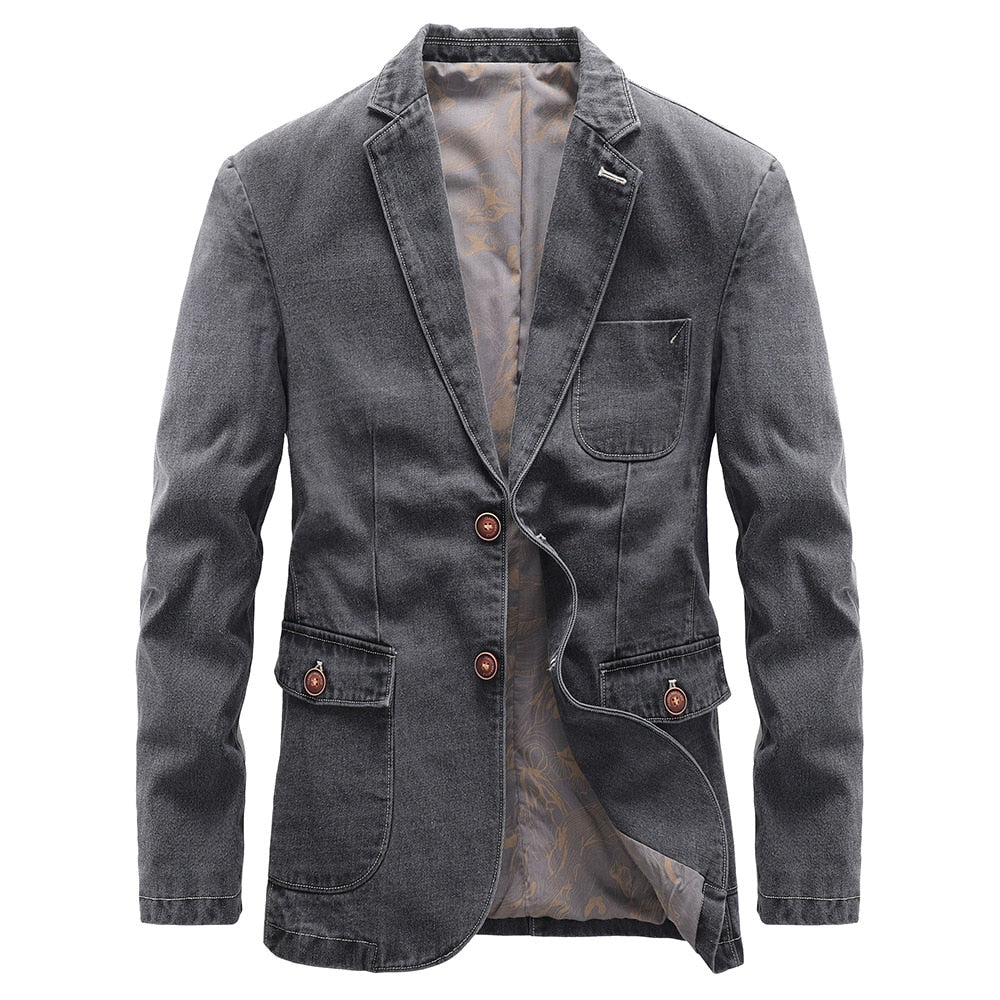 Modern Zakelijk Denim Jack