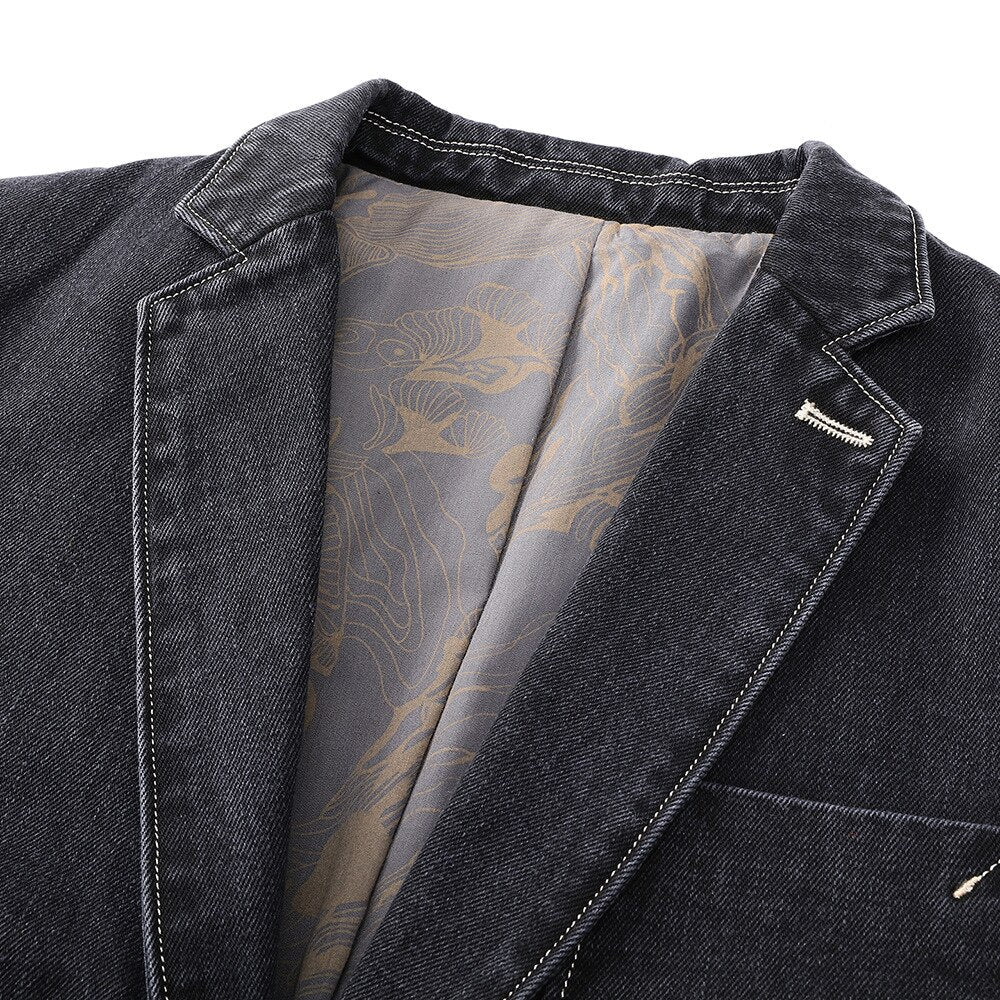 Modern Zakelijk Denim Jack