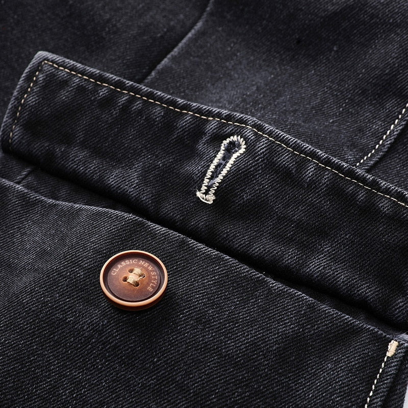Modern Zakelijk Denim Jack