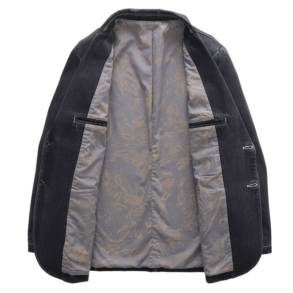 Modern Zakelijk Denim Jack