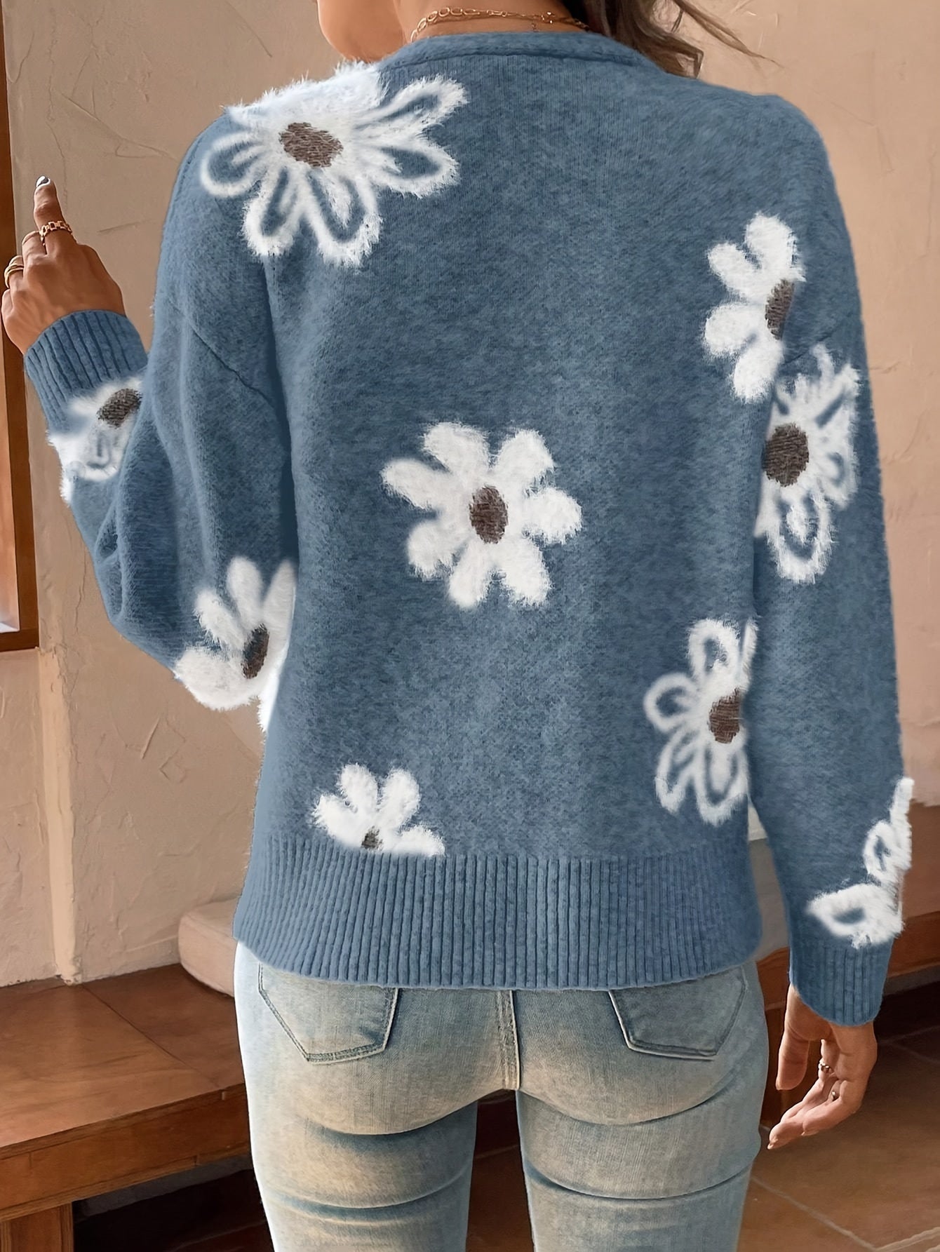 Lina - Elegant Vest met Bloemenprint
