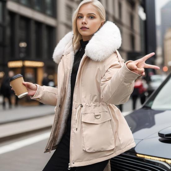 Luxe Imitatiebonten Winterjas
