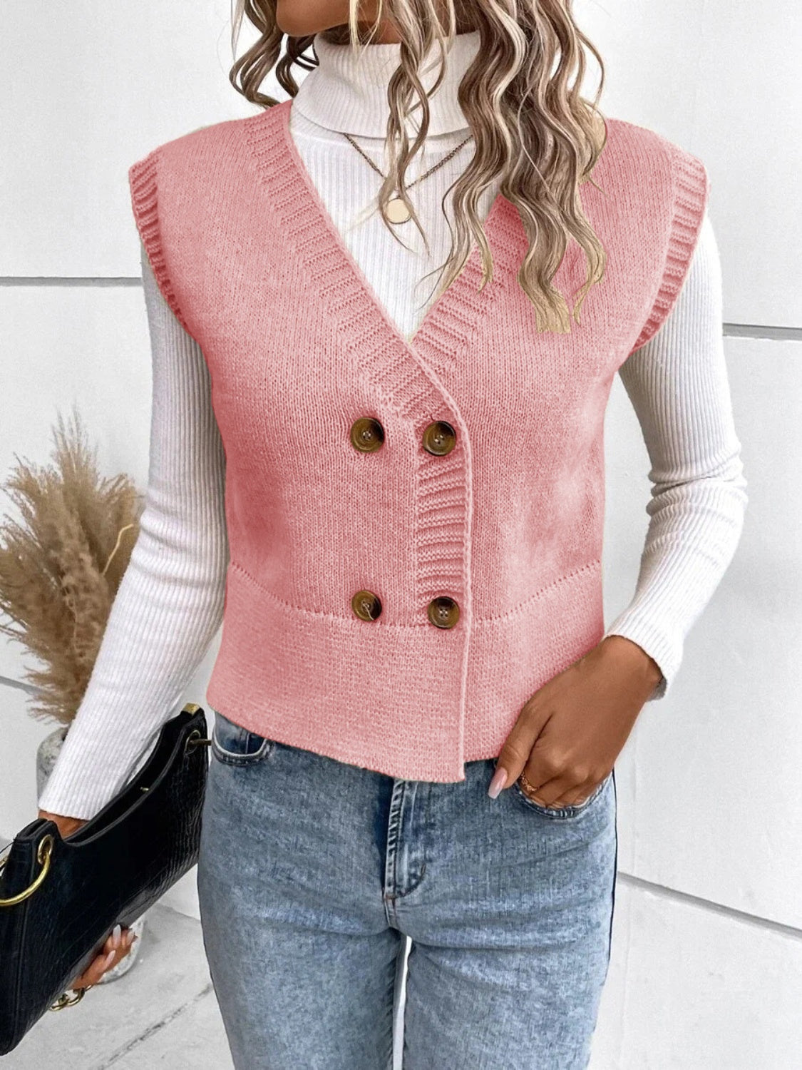 Sophie - Elegante V-hals Cardigan met Knoopsluiting