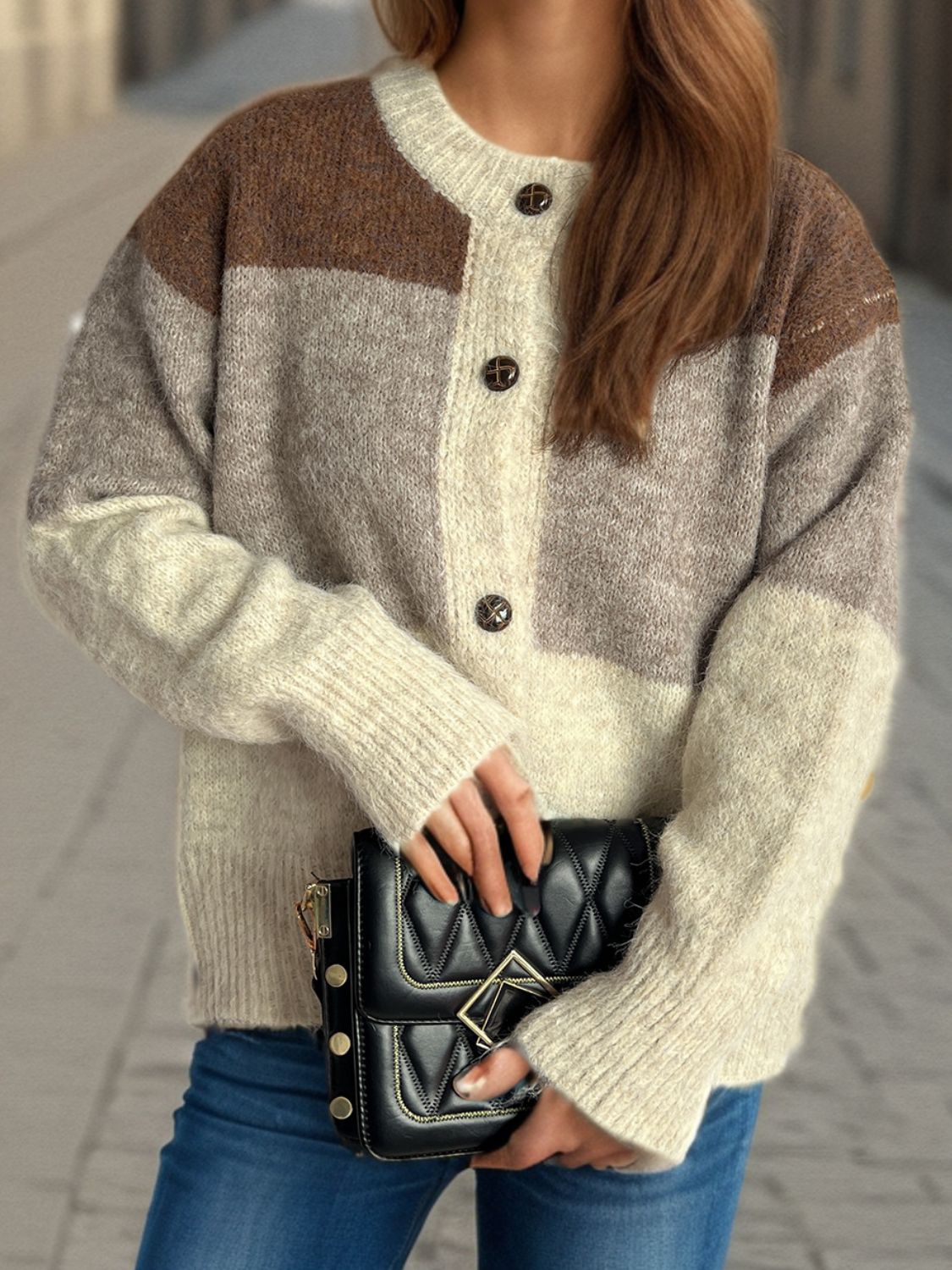 Sophie - Comfortabel Casual Vest met Knoopsluiting