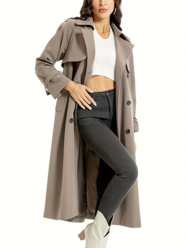 Mila - Elegante Omkeerbare Trenchcoat met Riem