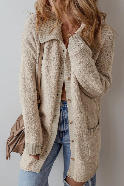 Sophie - Stijlvolle Lange Mouwen Cardigan met Knoopsluiting