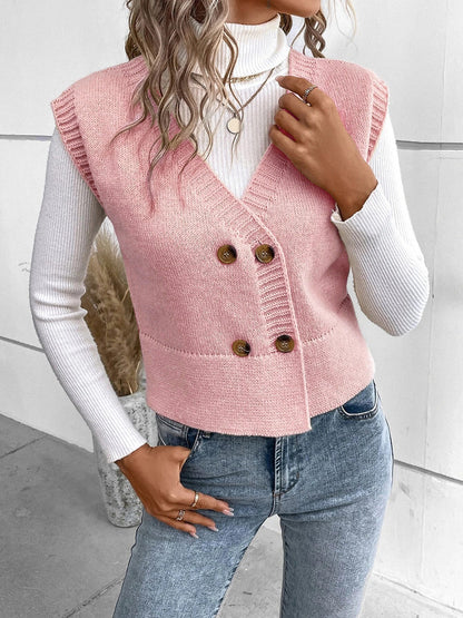 Sophie - Elegante V-hals Cardigan met Knoopsluiting