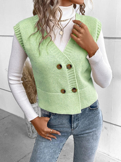 Sophie - Elegante V-hals Cardigan met Knoopsluiting