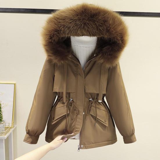Elegante Imitatiebont Winterjas