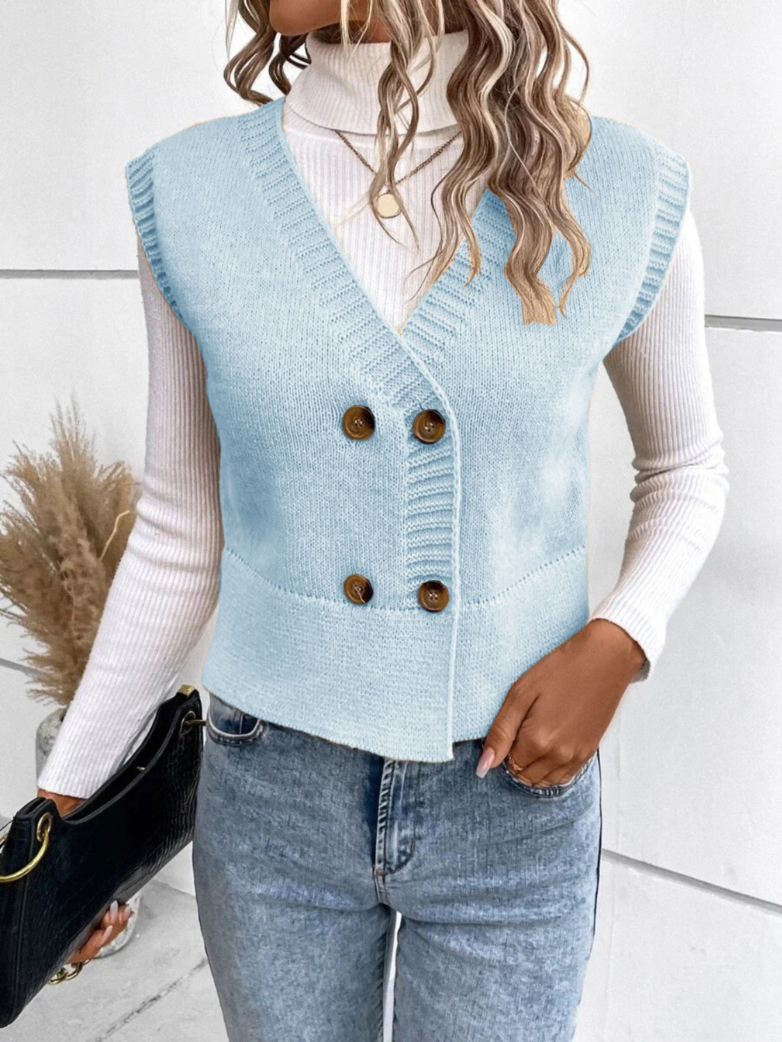 Sophie - Elegante V-hals Cardigan met Knoopsluiting