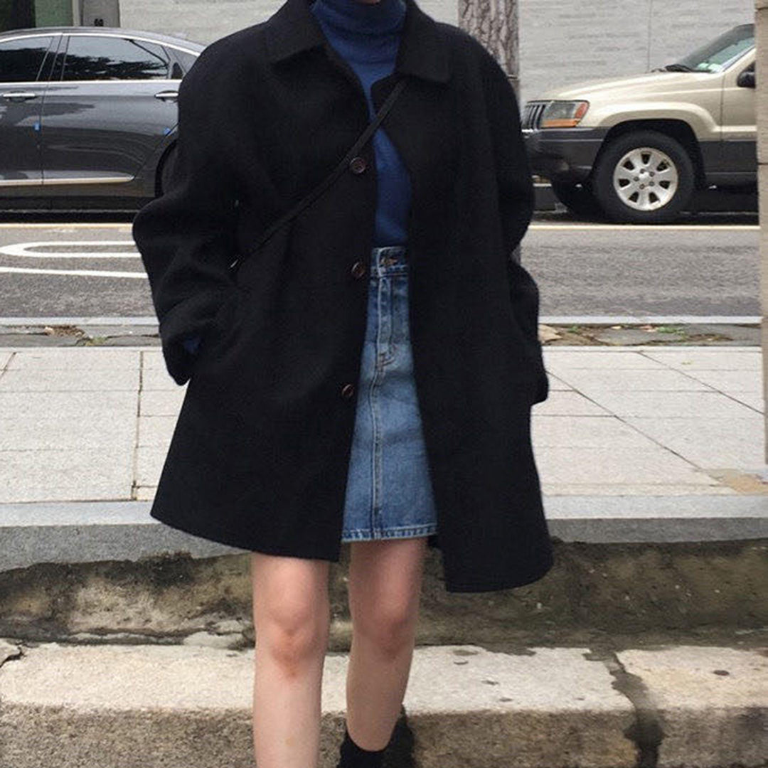 Stijlvolle Casual Warme Trenchcoat