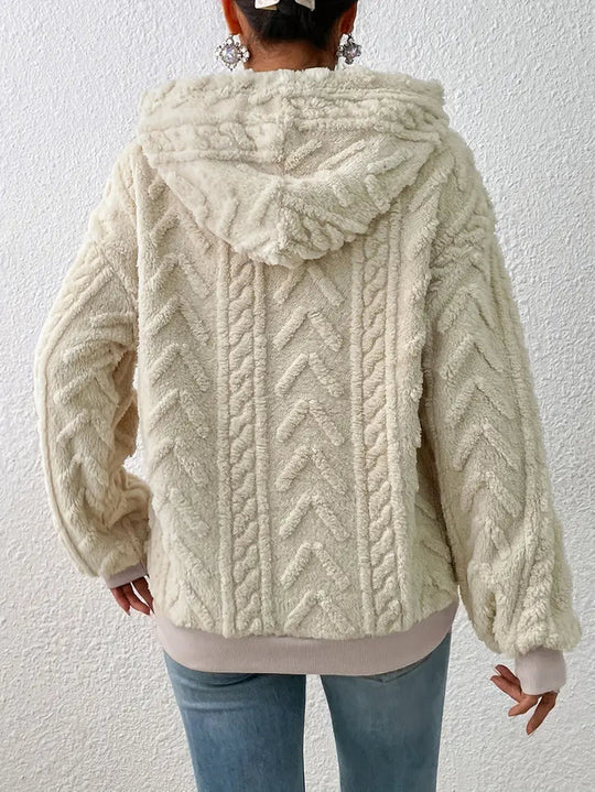 Comfortabele Gebreide Hoodietrui