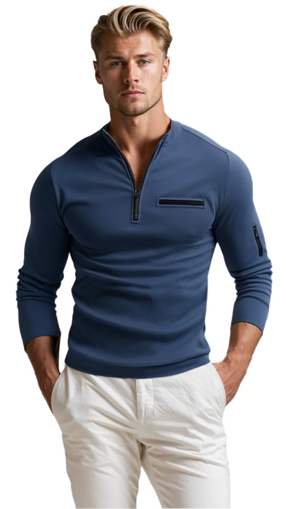 Joris - Luxe Quarter-Zip Trui voor elke gelegenheid