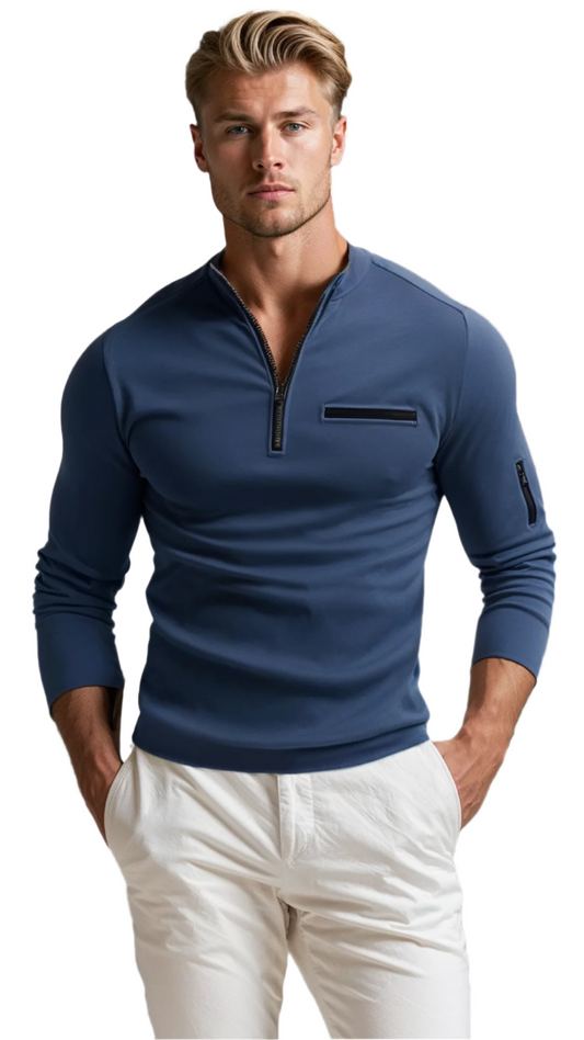 Joris - Luxe Quarter-Zip Trui voor elke gelegenheid