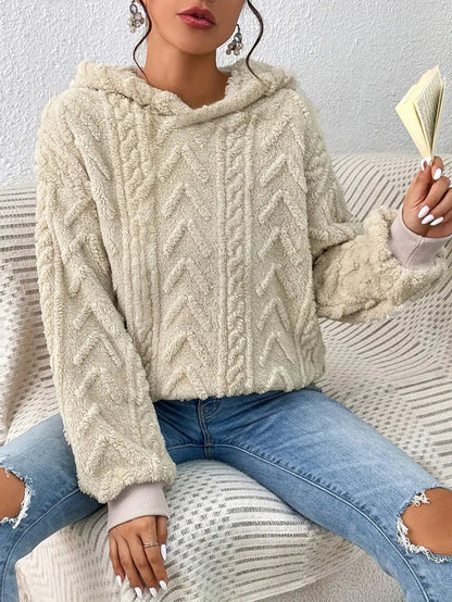 Comfortabele Gebreide Hoodietrui