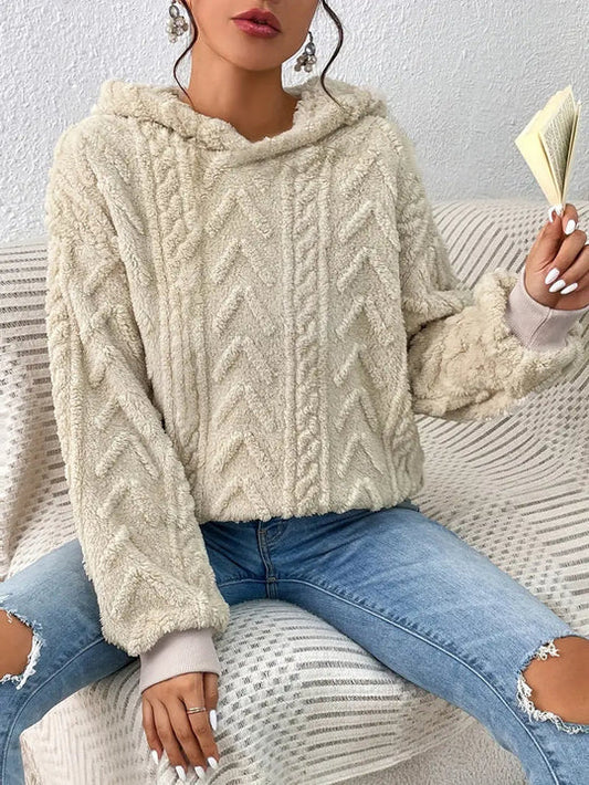 Comfortabele Gebreide Hoodietrui