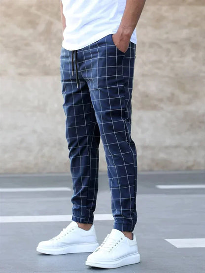 Ruben - Trendy Broek met Ruitpatroon