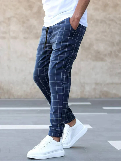 Ruben - Trendy Broek met Ruitpatroon