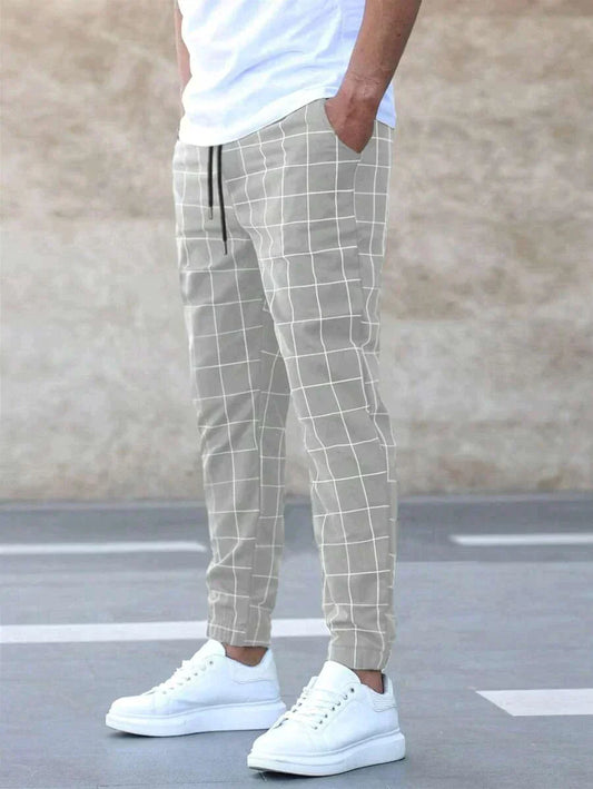 Ruben - Trendy Broek met Ruitpatroon