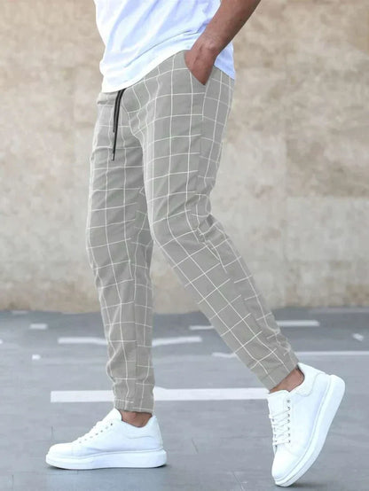 Ruben - Trendy Broek met Ruitpatroon