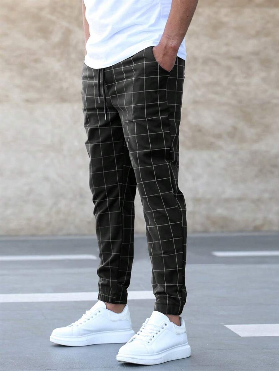Ruben - Trendy Broek met Ruitpatroon
