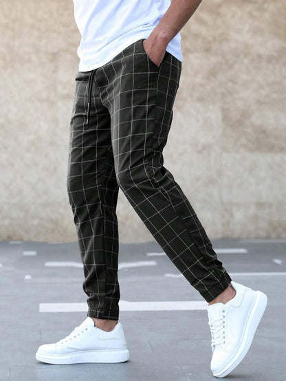 Ruben - Trendy Broek met Ruitpatroon