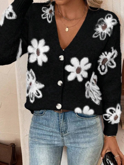 Lina - Elegant Vest met Bloemenprint