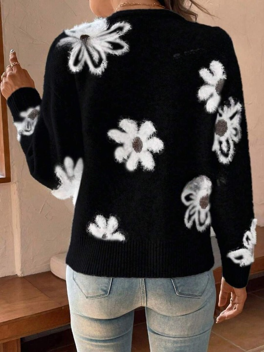 Lina - Elegant Vest met Bloemenprint