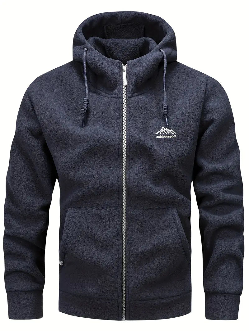 Dario - Comfortabele Warme Fleecejas met Capuchon