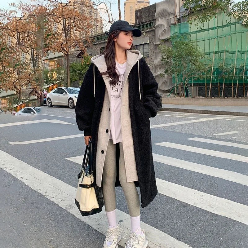 Fleur - Elegante Lange Trenchcoat met Capuchon
