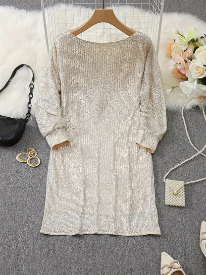 Ella - Glamoureuze Glitter Jurk