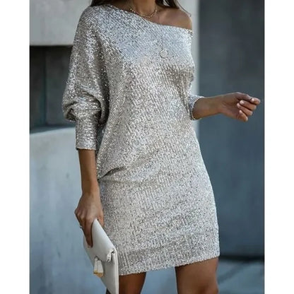 Ella - Glamoureuze Glitter Jurk