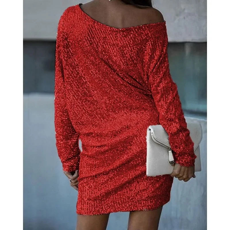 Ella - Glamoureuze Glitter Jurk